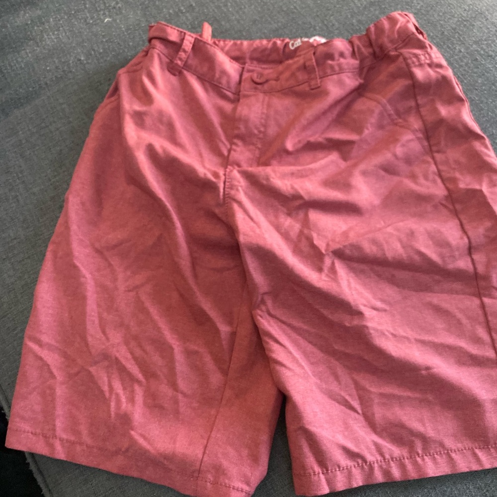 Boys red shorts